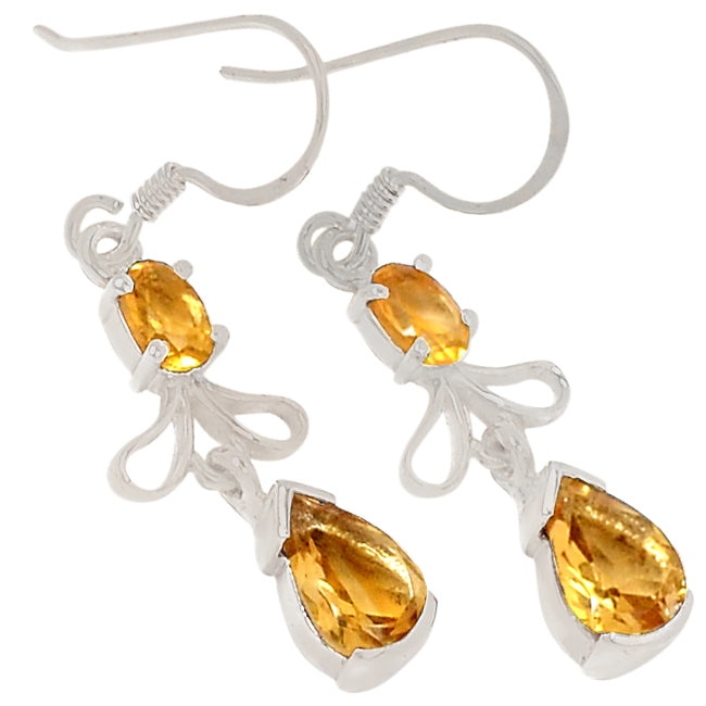 6*9 MM Pear & 4*6 MM Oval - Citrine Earrings - ER2183C
