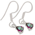4*6 MM Pear - Rainbow Topaz Earrings - ER2187MT