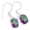 7*9 MM Oval - Rainbow Topaz Earrings - ER2189MT