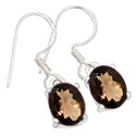 7*9 MM Oval - Smokey Quartz Earrings - ER2189SQ