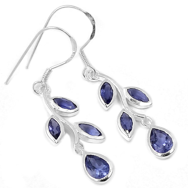 5*7 MM Pear & 3*6 MM Marquise - Iolite Earrings - ER2191I