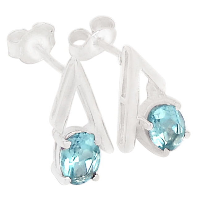 5*7 MM Oval - Blue Topaz Earrings - ER2204BT