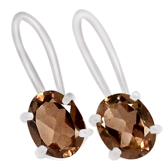 7*9 MM Oval - Smokey Quartz Earrings - ER2205SQ