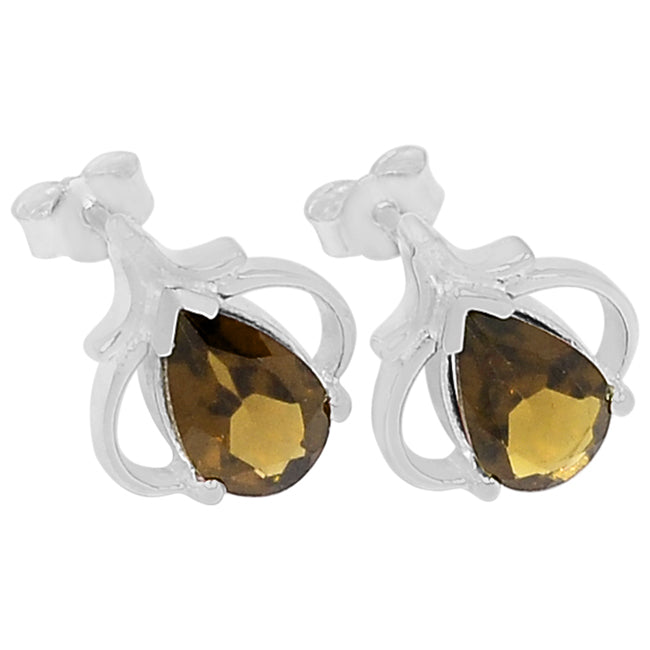6*9 MM Pear - Smokey Quartz Earrings - ER2217SQ