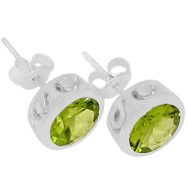 7*7 MM Round - Peridot Earrings - ER2220P