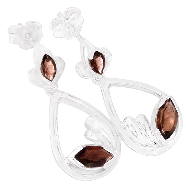 4*8 & 3*6 MM Marquise - Smokey Quartz Earrings - ER2224SQ