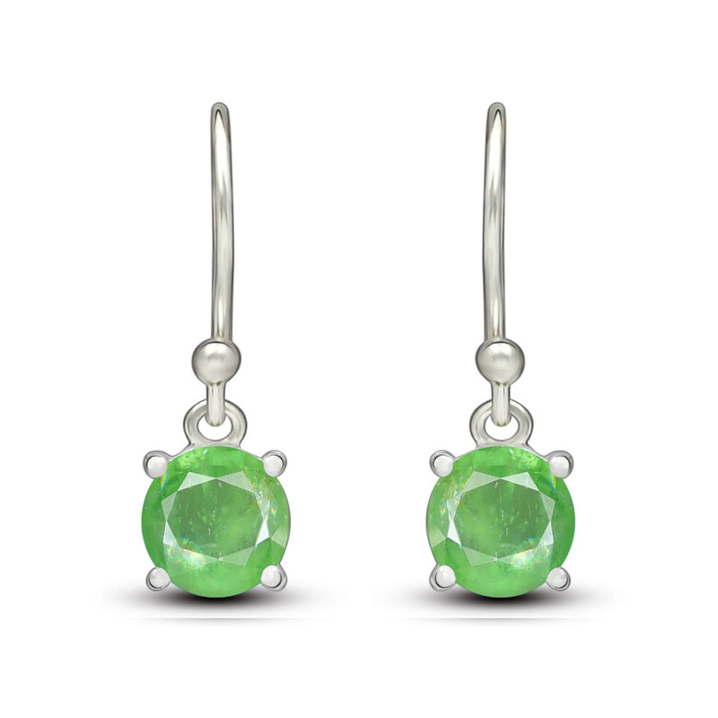 5*5 MM Round - Mint Green Kyanite Faceted Earrings - ESBC401-GK Catalogue