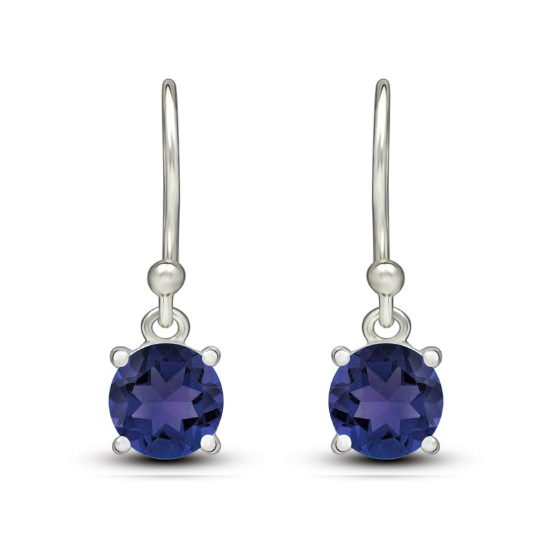 5*5 MM Round - Iolite Earrings - ESBC401-I Catalogue