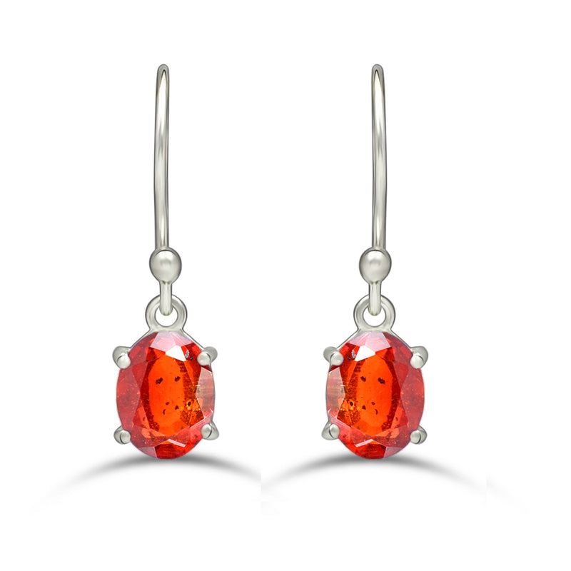 7*5 MM Oval - Orange Kyanite Faceted Earrings - ESBC406-OKF Catalogue