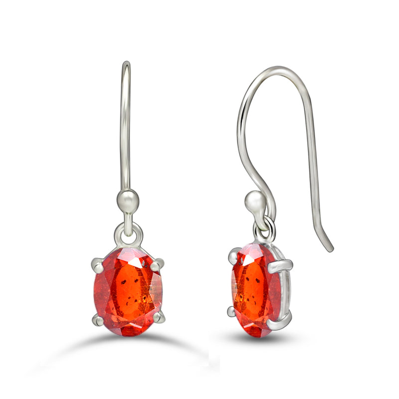 7*5 MM Oval - Orange Kyanite Faceted Earrings - ESBC406-OKF Catalogue