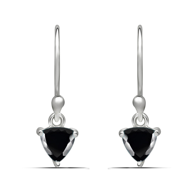 5*5 MM Trillion - Black Spinel Faceted Earrings - ESBC409-BSF Catalogue