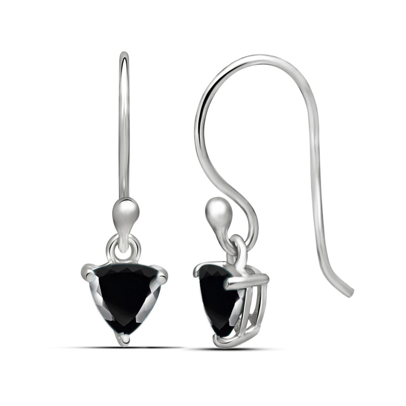 5*5 MM Trillion - Black Spinel Faceted Earrings - ESBC409-BSF Catalogue