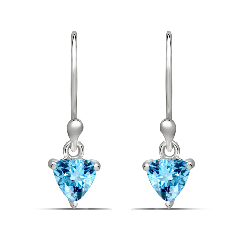 5*5 MM Trillion - Blue Topaz Earrings - ESBC409-BT Catalogue