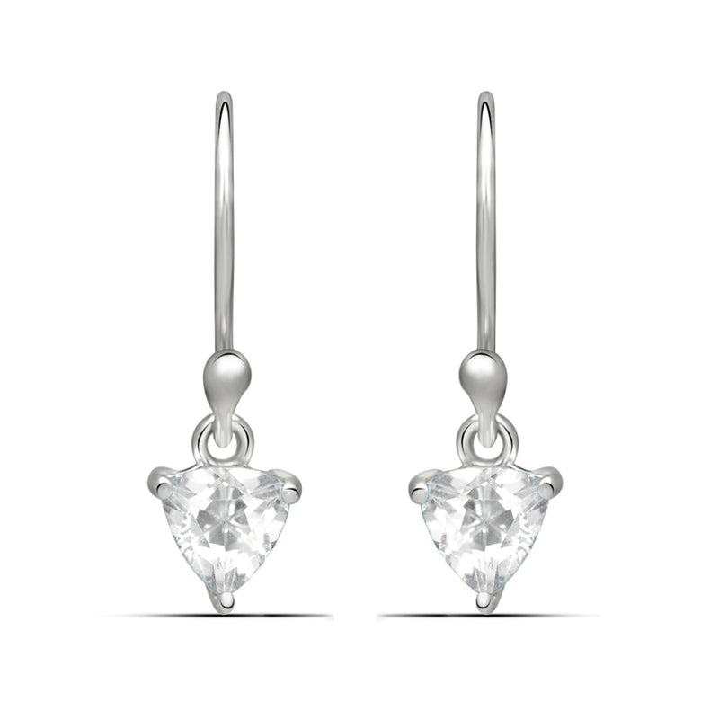 5*5 MM Trillion - White Topaz Earrings - ESBC409-WT Catalogue