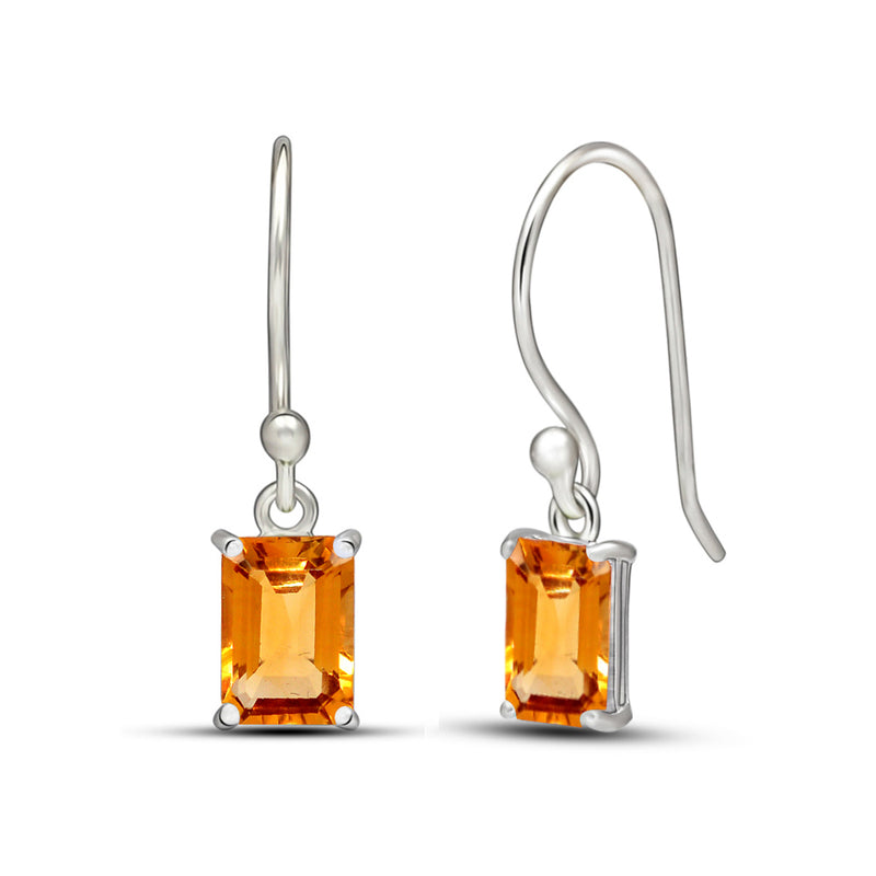 6*4 MM Octo - Citrine Earrings - ESBC410-C Catalogue