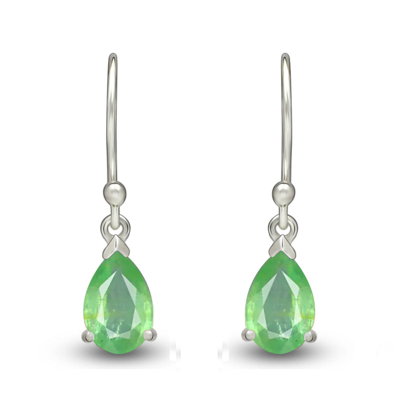 7*5 MM Pear - Mint Green Kyanite Faceted Earrings - ESBC411-GK Catalogue