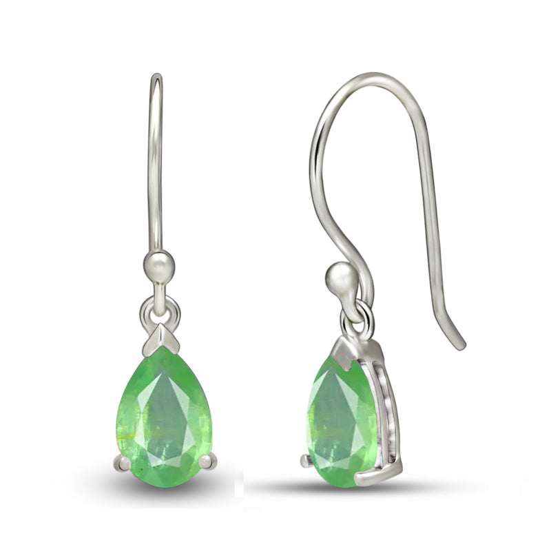 7*5 MM Pear - Mint Green Kyanite Faceted Earrings - ESBC411-GK Catalogue
