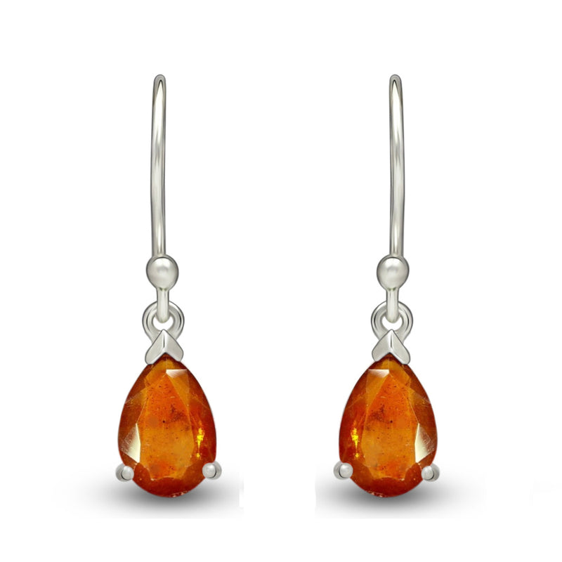 7*5 MM Pear - Orange Kyanite Faceted Earrings - ESBC411-OKF Catalogue