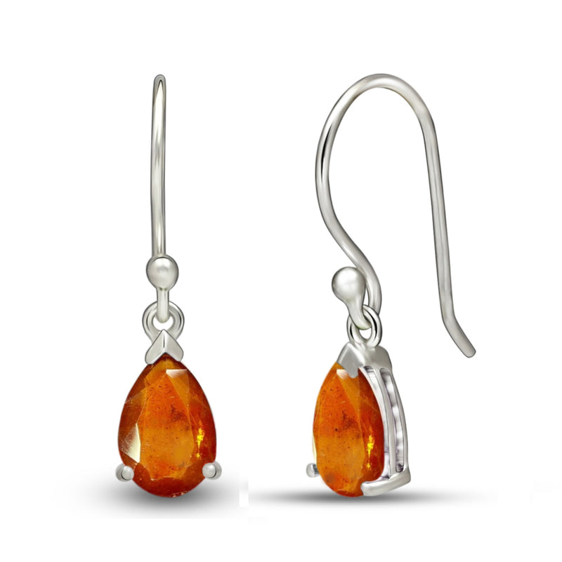7*5 MM Pear - Orange Kyanite Faceted Earrings - ESBC411-OKF Catalogue