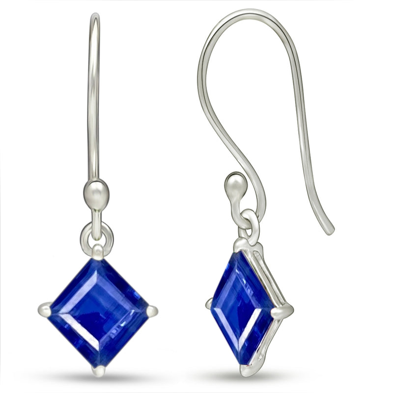 5*5 MM Square - Kyanite Faceted Earrings - ESBC413-KYF Catalogue