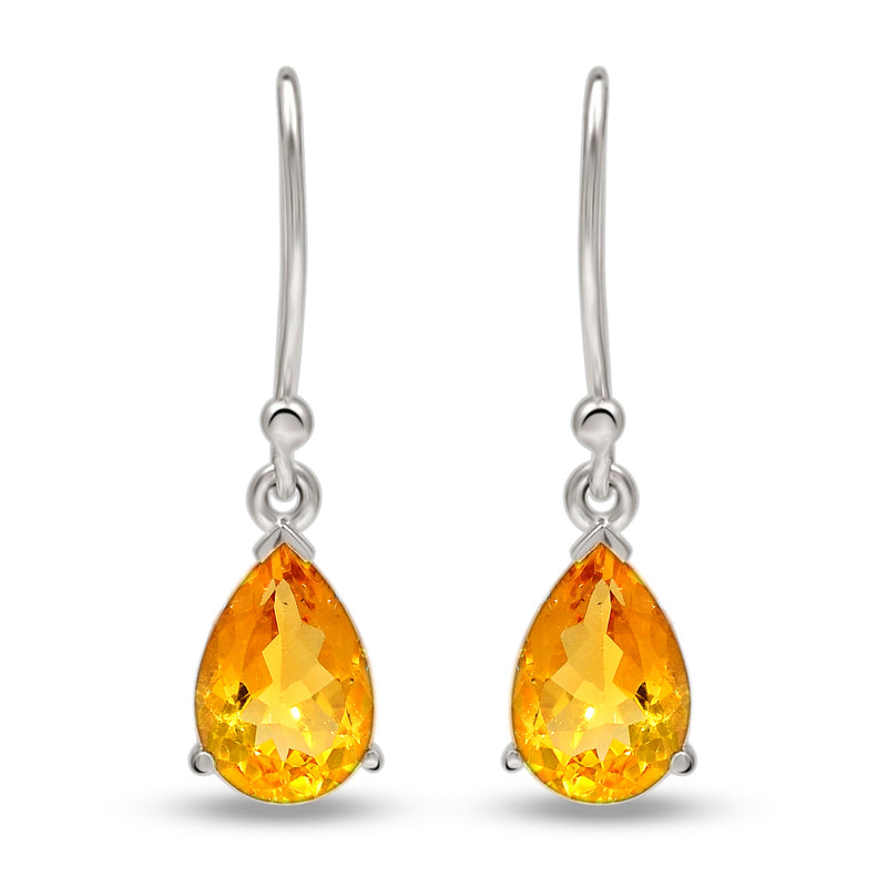 10*7 MM Pear - Citrine Earrings - ESBC414-C Catalogue