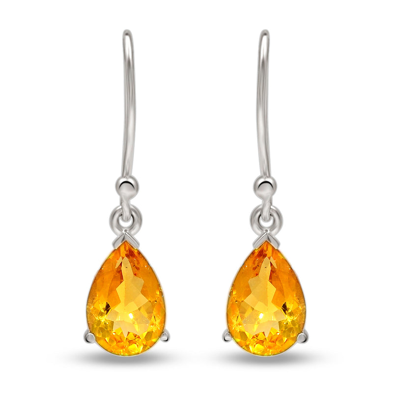 10*7 MM Pear - Citrine Earrings - ESBC414-C Catalogue