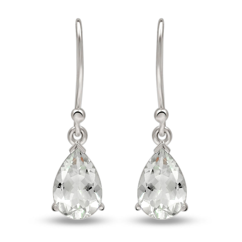 10*7 MM Pear - White Topaz Earrings - ESBC414-WT Catalogue