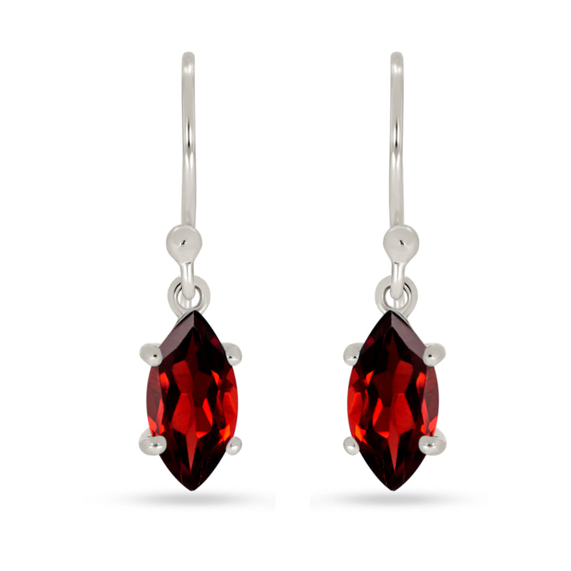 10*5 MM Marquise - Garnet Faceted Earrings - ESBC417-G Catalogue