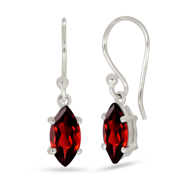 10*5 MM Marquise - Garnet Faceted Earrings - ESBC417-G Catalogue