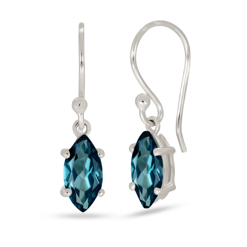 10*5 MM Marquise - London Blue Topaz Earrings - ESBC417-LBT Catalogue