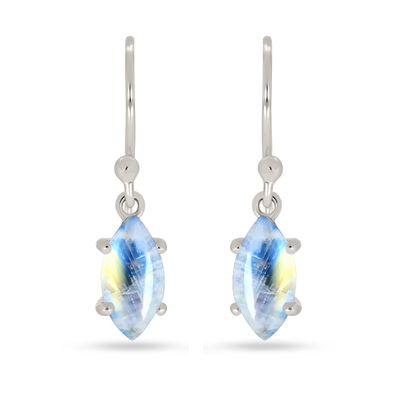 10*5 MM Marquise - Rainbow Moonstone Faceted Earrings - ESBC417-RMF Catalogue