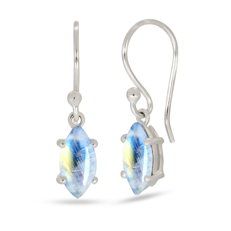 10*5 MM Marquise - Rainbow Moonstone Faceted Earrings - ESBC417-RMF Catalogue