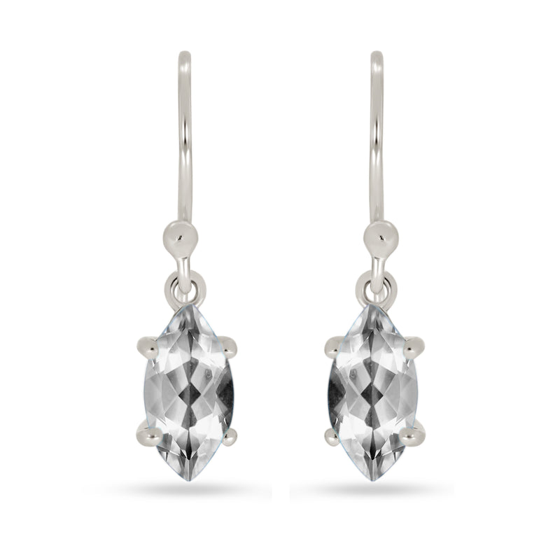 10*5 MM Marquise - White Topaz Earrings - ESBC417-WT Catalogue