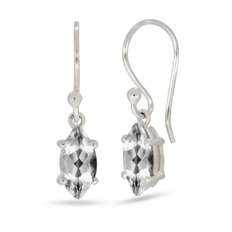10*5 MM Marquise - White Topaz Earrings - ESBC417-WT Catalogue