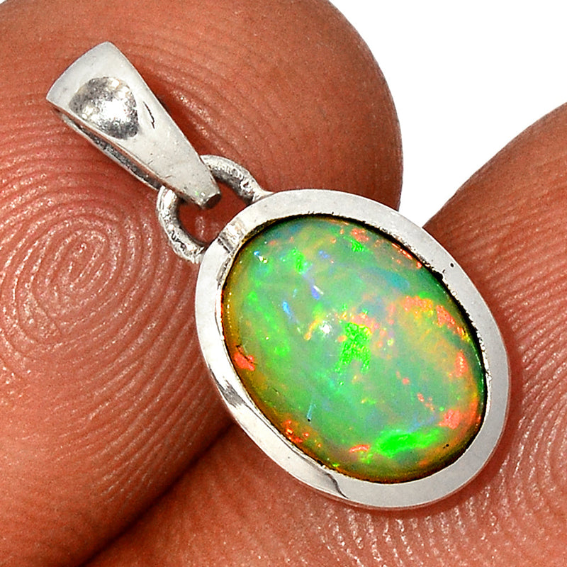 0.7" Ethiopian Opal Pendants - ETOP1703