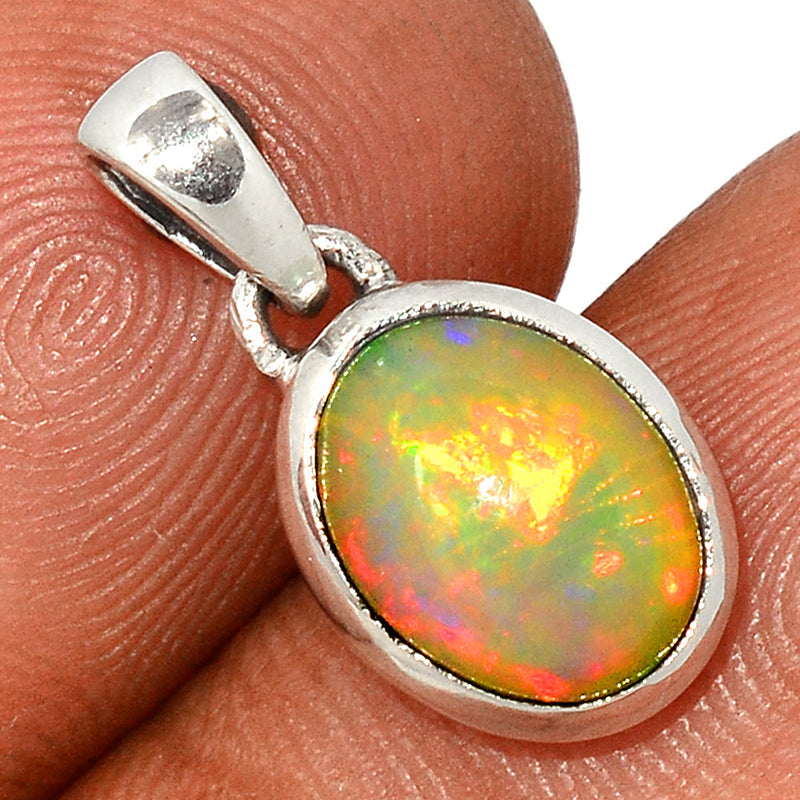 0.7" Ethiopian Opal Pendants - ETOP1715