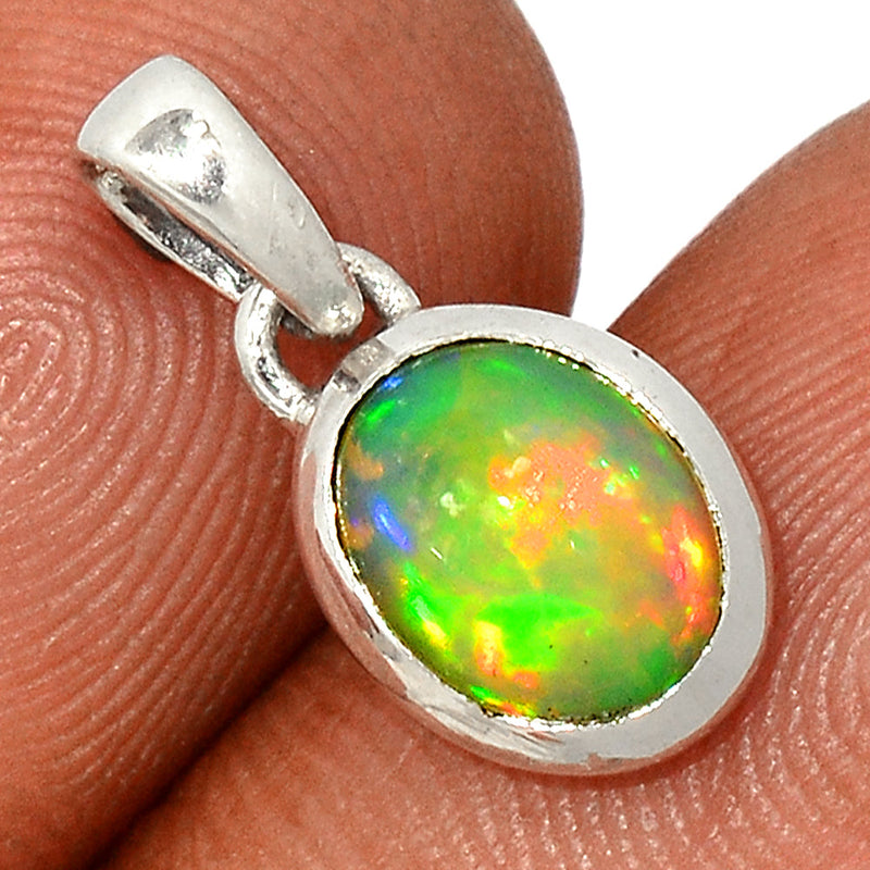 0.7" Ethiopian Opal Pendants - ETOP1740