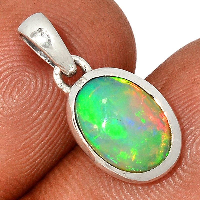 0.7" Ethiopian Opal Pendants - ETOP1748