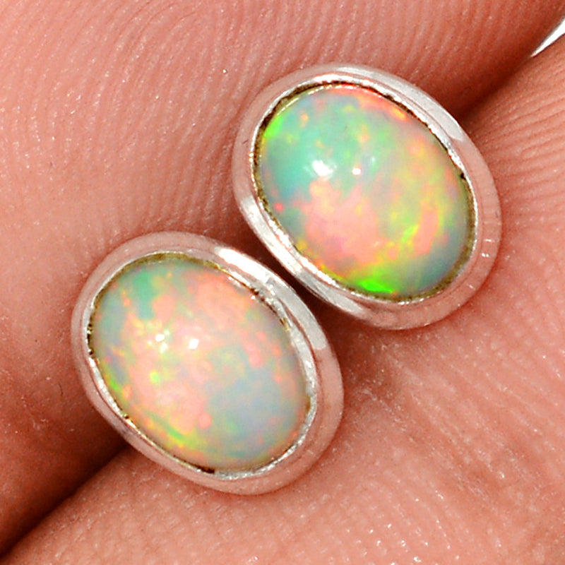 Ethiopian Opal Studs - ETOS457