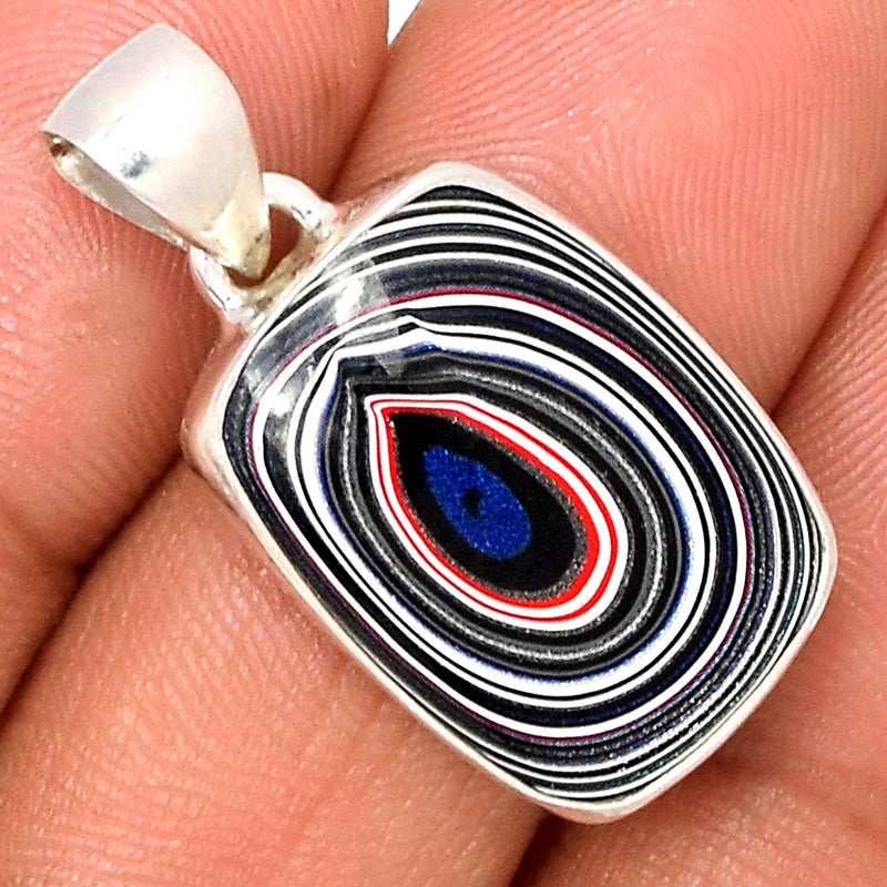 1.1" Fordite Detroit Agate Pendants - FDAP329