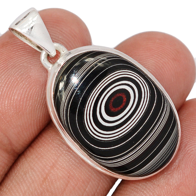1.5" Fordite Detroit Agate Pendants - FDAP520