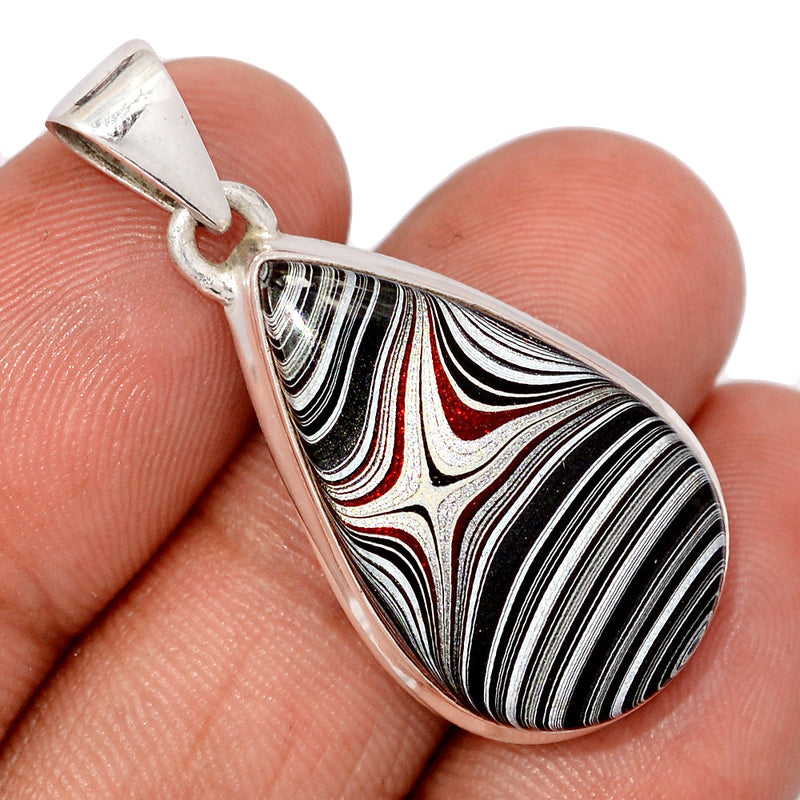 1.5" Fordite Detroit Agate Pendants - FDAP522
