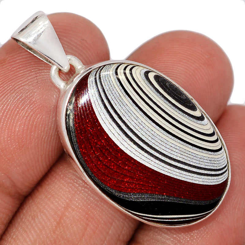 1.5" Fordite Detroit Agate Pendants - FDAP523
