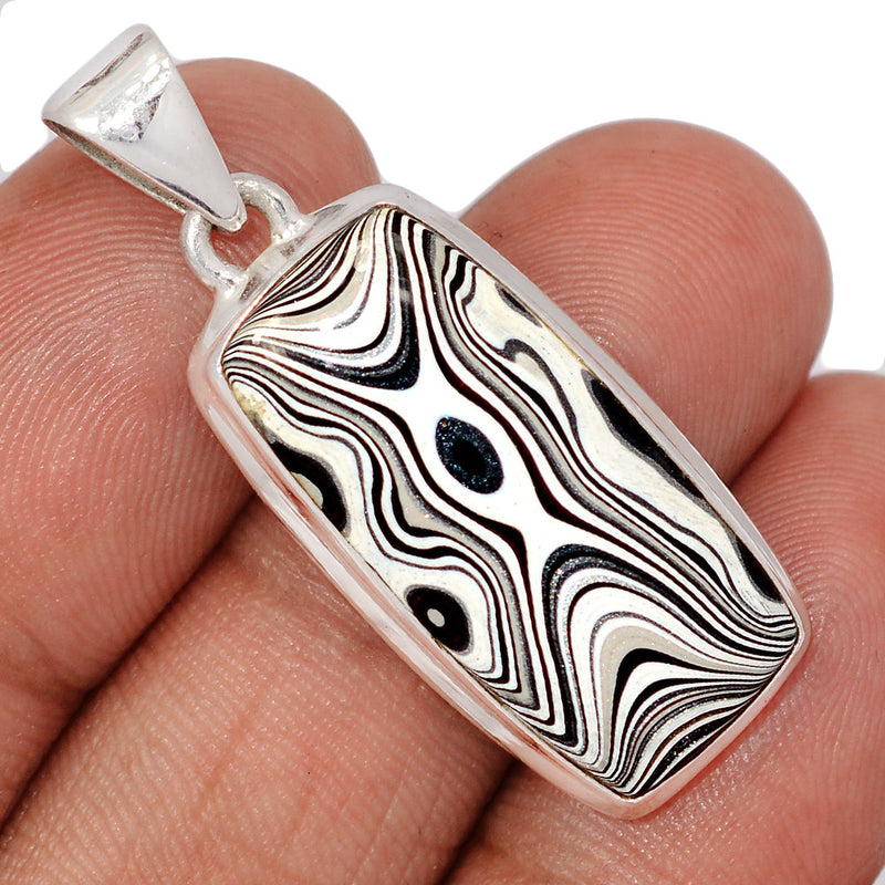 1.5" Fordite Detroit Agate Pendants - FDAP524