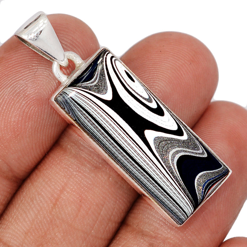 1.6" Fordite Detroit Agate Pendants - FDAP529
