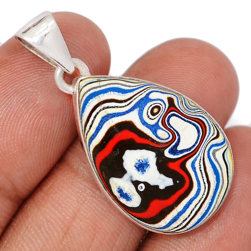 1.5" Fordite Detroit Agate Pendants - FDAP530