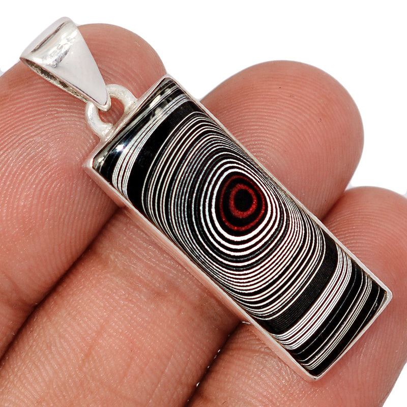 1.6" Fordite Detroit Agate Pendants - FDAP531