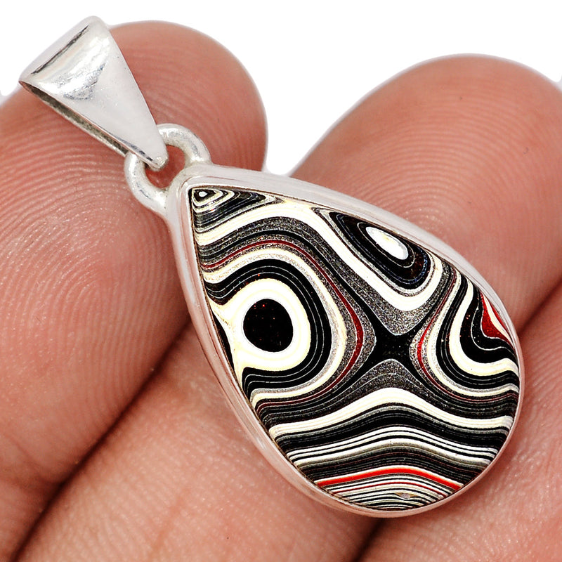 1.3" Fordite Detroit Agate Pendants - FDAP532