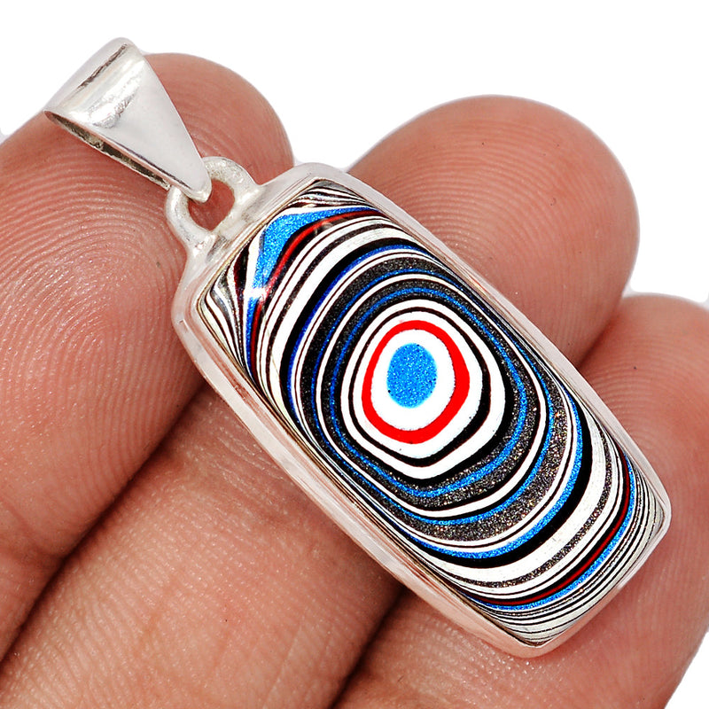 1.6" Fordite Detroit Agate Pendants - FDAP533