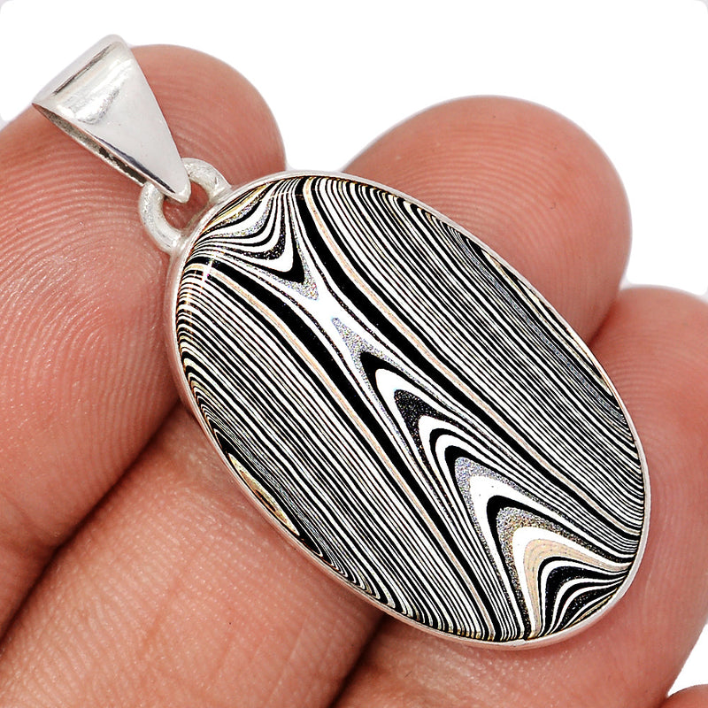 1.6" Fordite Detroit Agate Pendants - FDAP535